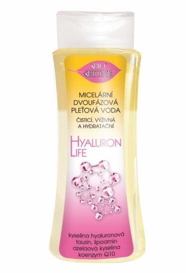 Bione Cosmetics Micelární dvoufázová pleťová voda s kyselinou hyaluronovou Hyaluron Life 255 ml