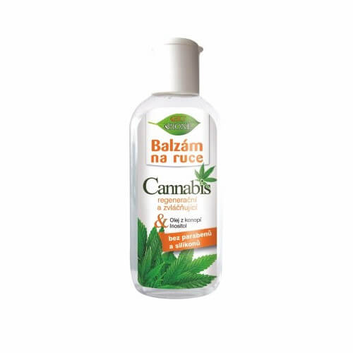 Bione Cosmetics Regenerační a zvláčňující balzám na ruce Cannabis 80 ml