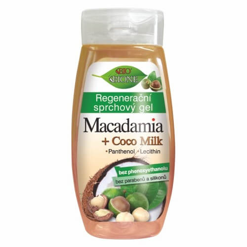Bione Cosmetics Regeneračný sprchový gél Macadamia + Coco Milk 260 ml + 2 mesiace na vrátenie tovaru