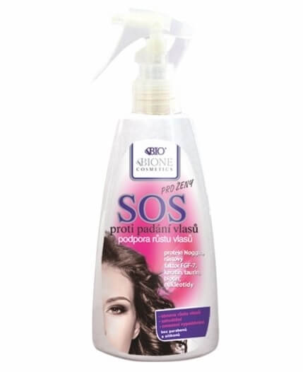 Bione Cosmetics SOS sprej proti padaniu vlasov pre ženy 200 ml + 2 mesiace na vrátenie tovaru