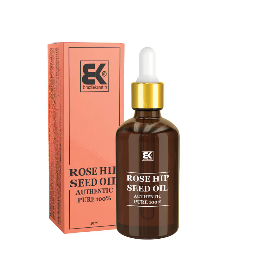 Brazil Keratin 100% čistý za studena lisovaný prírodný šípkový olej (Rose Hip Seed Oil Authentic Pure ) 50 ml