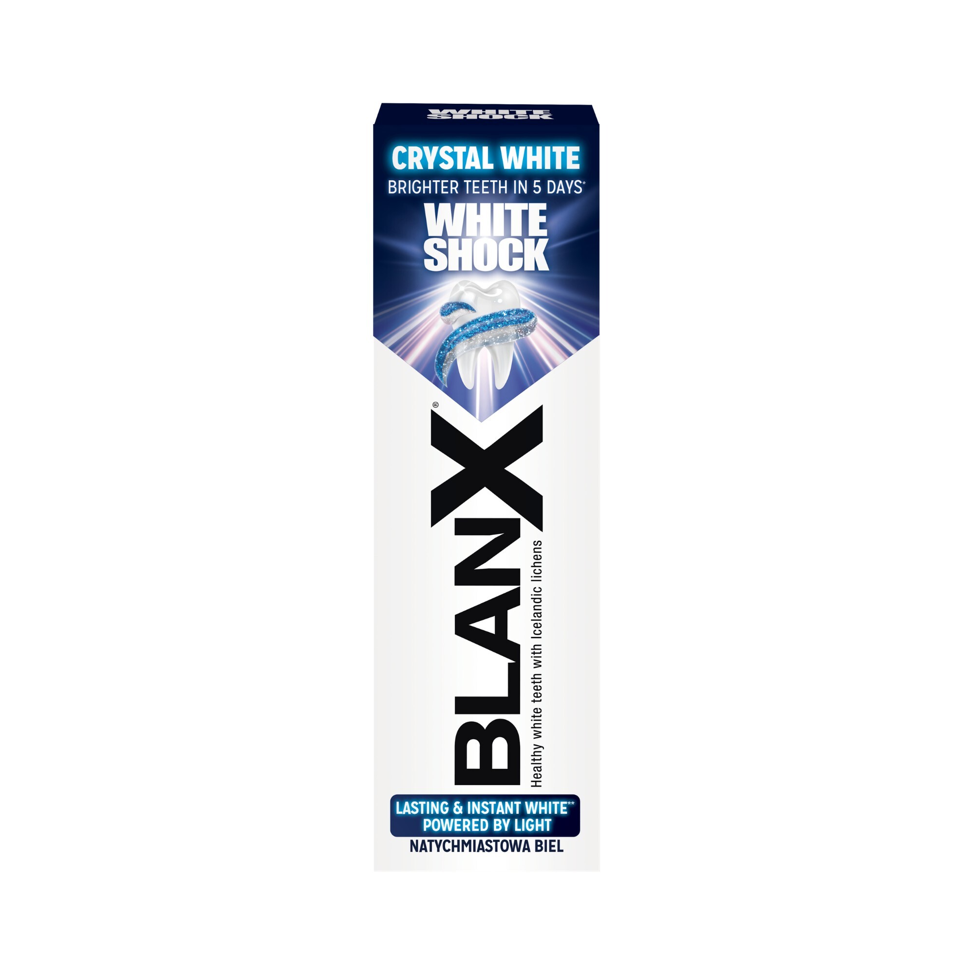 Levně BlanX Bělicí zubní pasta White Shock Crystal White 75 ml