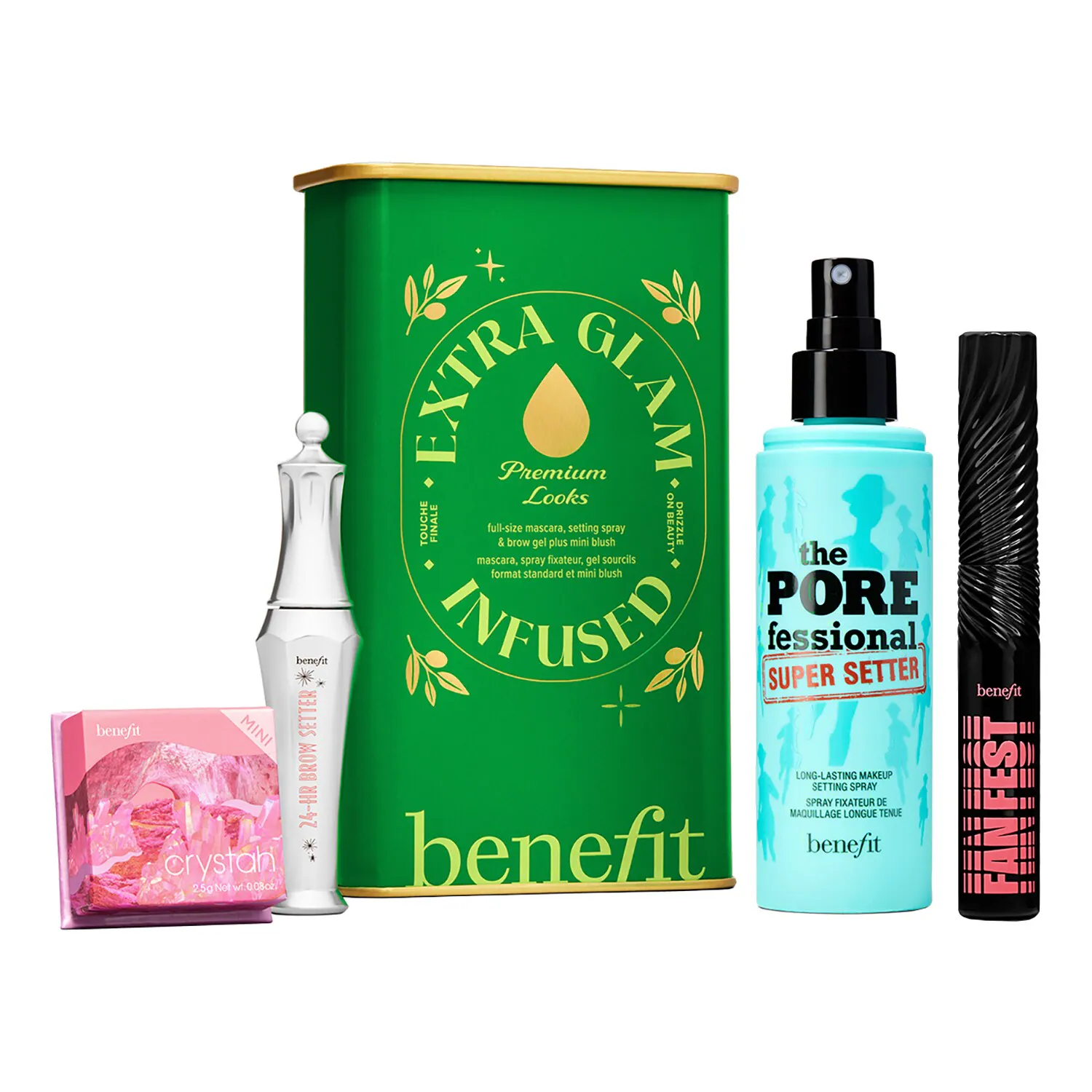 Benefit Dárková sada dekorativní kosmetiky Extra Glam Infused Gift Set