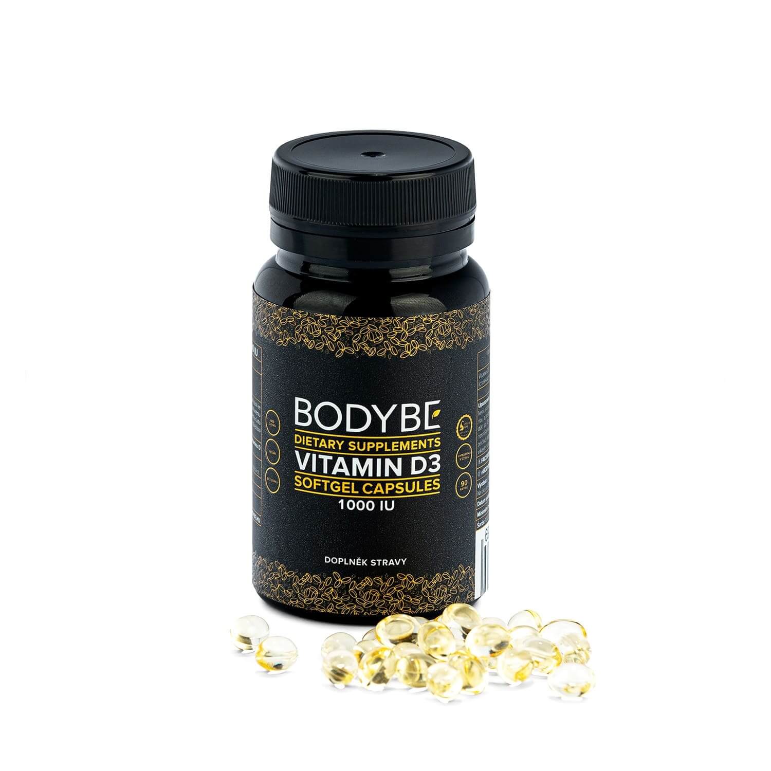 BODYBE Vitamín D3 1000 IU (Softgel Capsules) 60 tablet