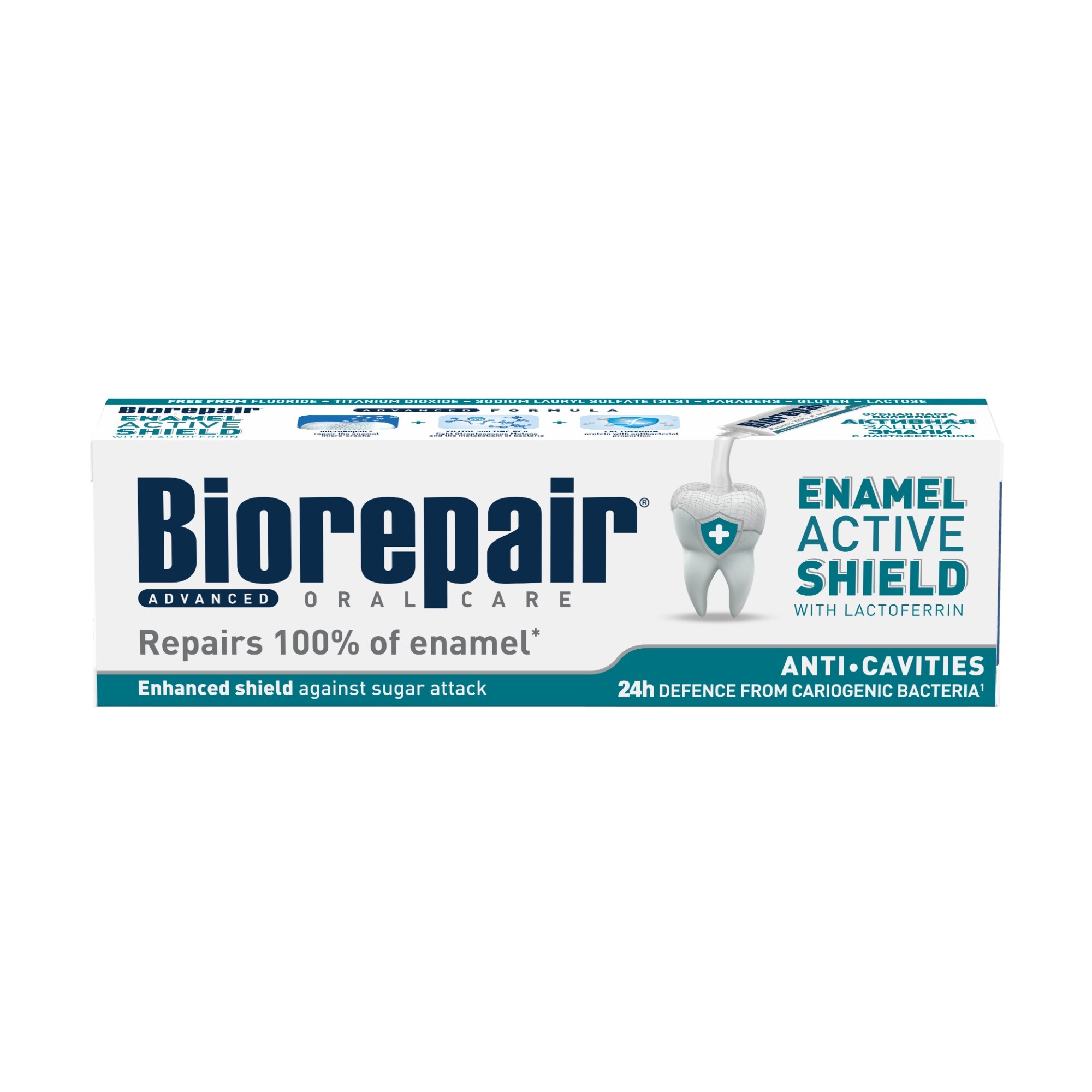 Biorepair Zubní pasta Advanced Enamel Active Shield Toothpaste 75 ml