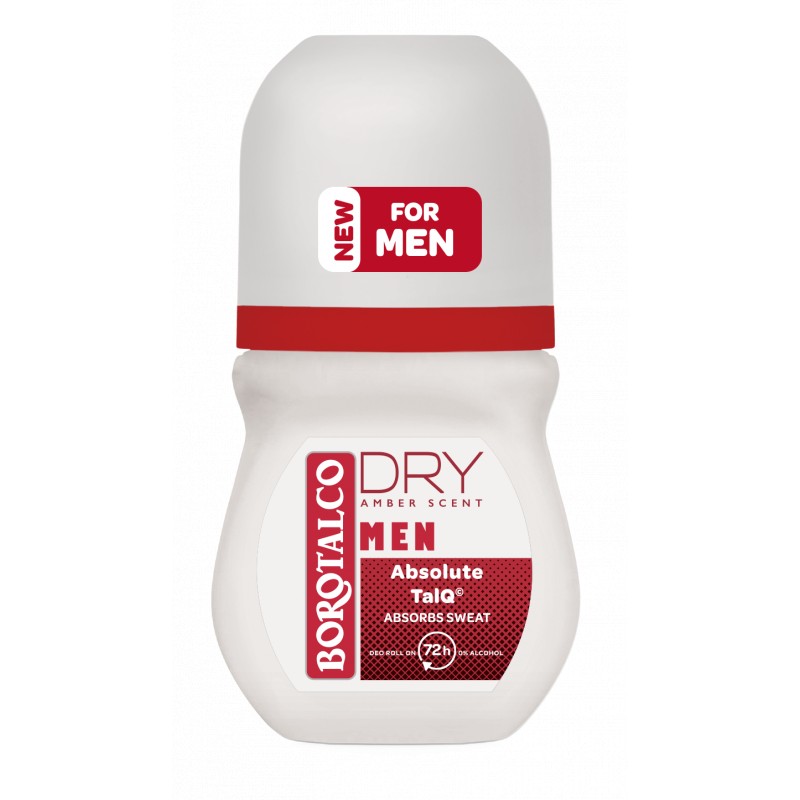 Borotalco Kuličkový deodorant Men Dry Amber (Deo Roll On) 50 ml