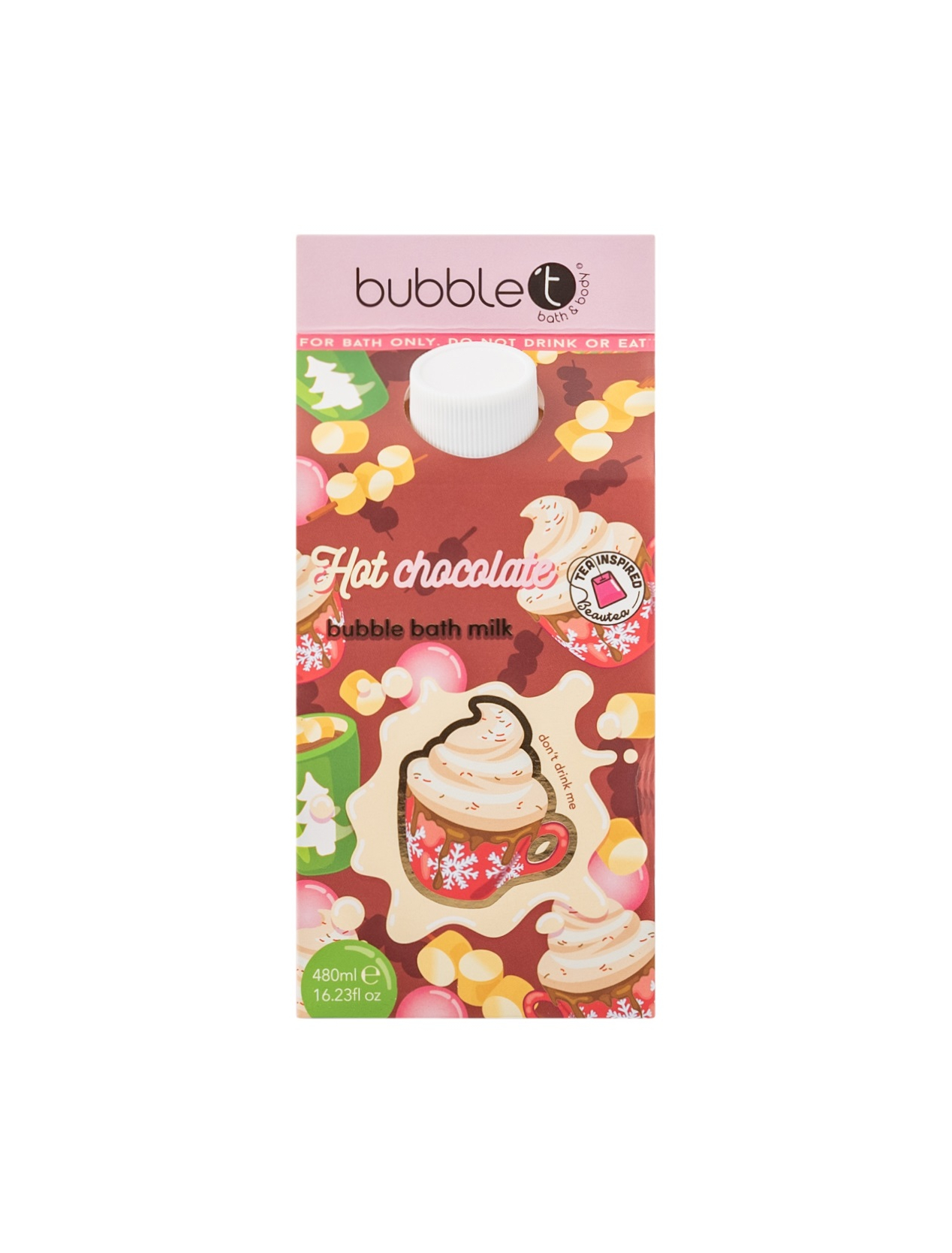 Bubble T Cosmetics Mléko do koupele Hot Chocolate (Bath Milk) 480 ml
