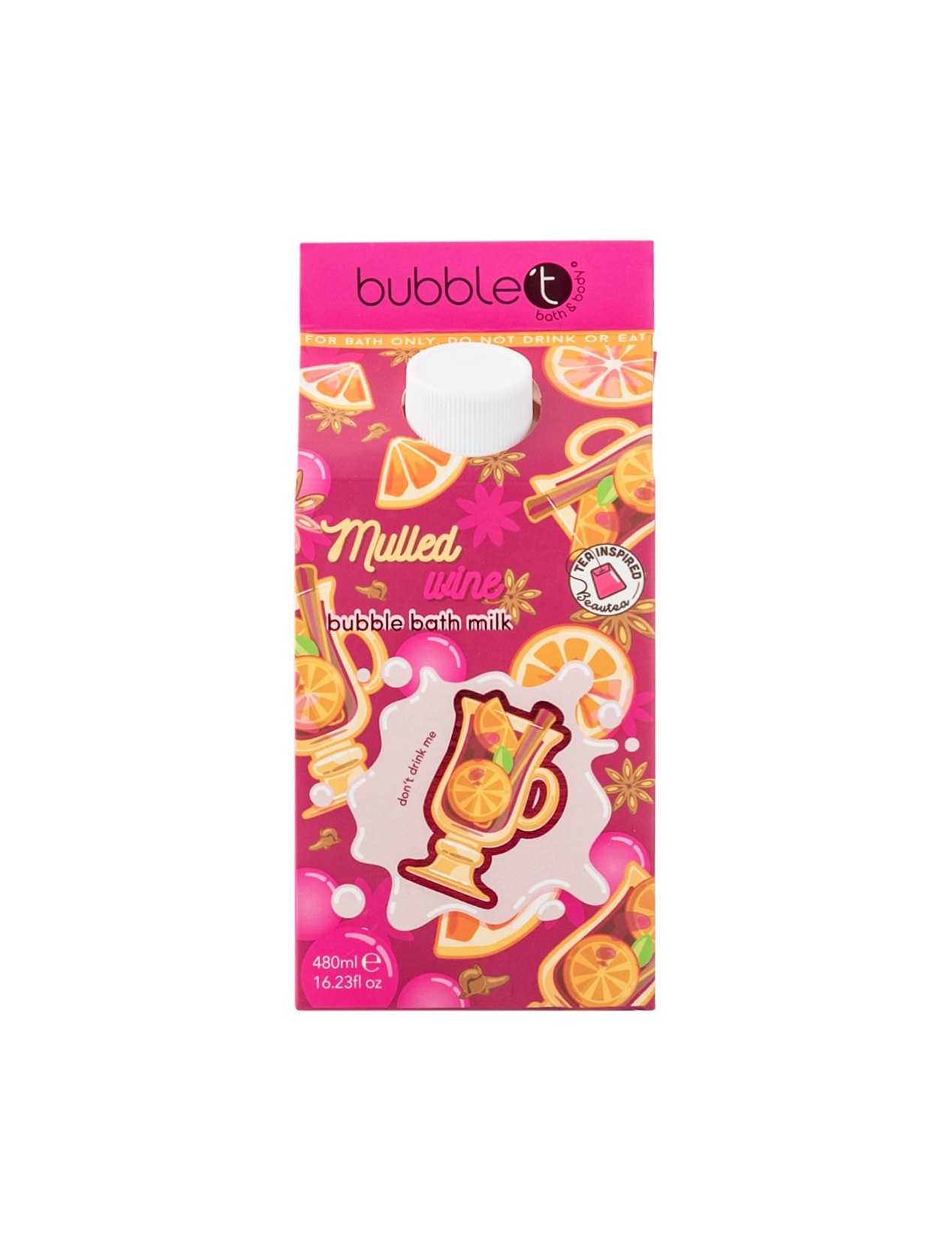 Bubble T Cosmetics Mléko do koupele Mulled Wine (Bath Milk) 480 ml