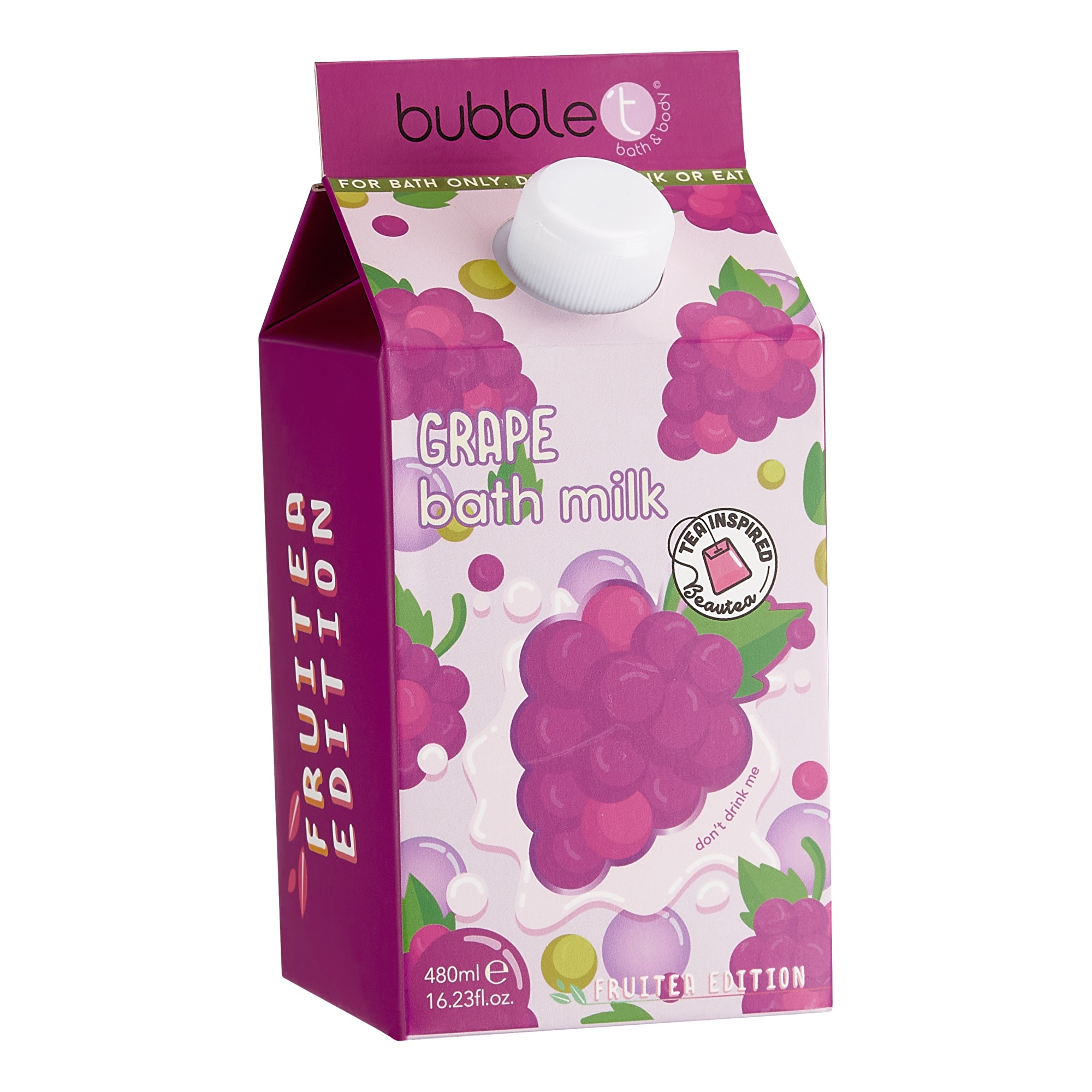 Bubble T Cosmetics Mléko do koupele Grape (Bath Milk) 480 ml