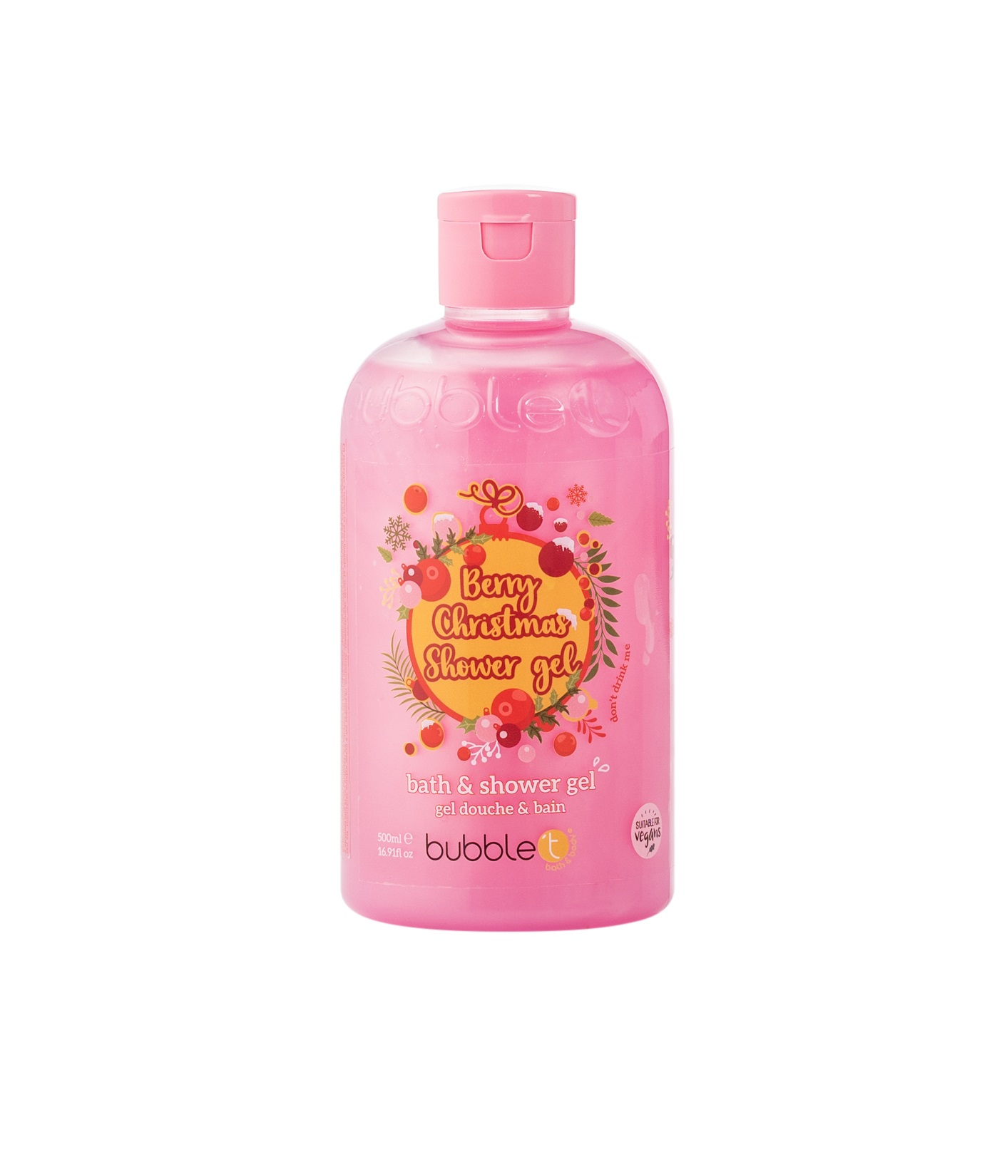 Bubble T Cosmetics Sprchový a koupelový gel Berry Christmas (Bath & Shower Gel) 500 ml