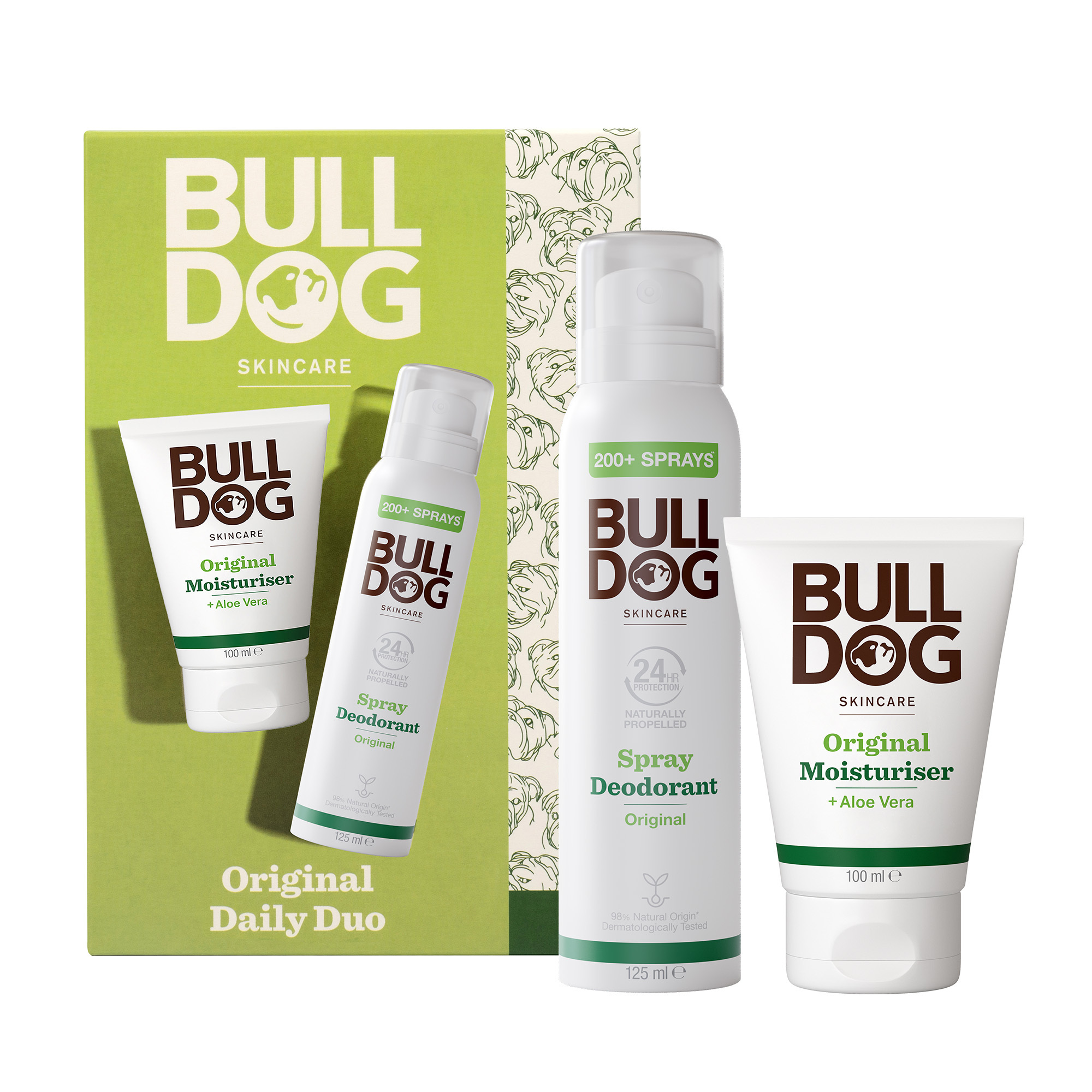 Bulldog Darčeková sada Original Daily Duo Dezodorant Spray and Moisturizer