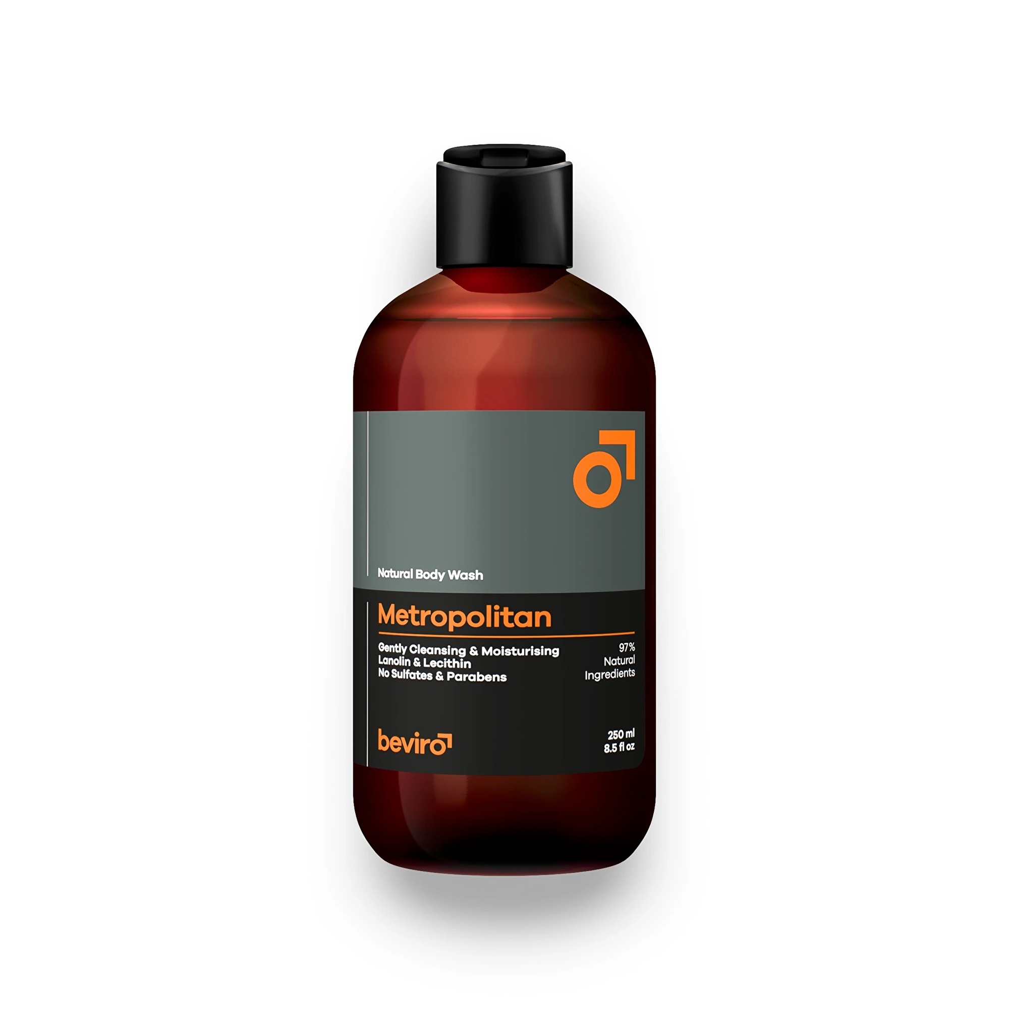 Beviro Přírodní sprchový gel Metropolitan (Natural Body Wash) 250 ml