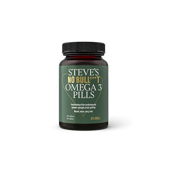 Steve´s Stevové pilulky Omega 3 No Bull***t ( Omega -3 Pills) 60 ks