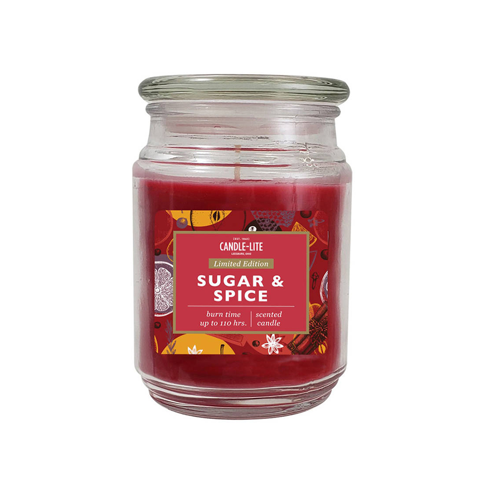 Candle Lite Vonná svíčka Sugar & Spice 510 g