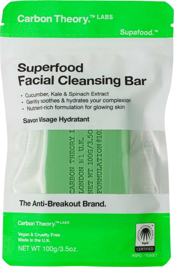Levně Carbon Theory Čisticí pleťové mýdlo Superfood (Facial Cleansing Bar) 100 g