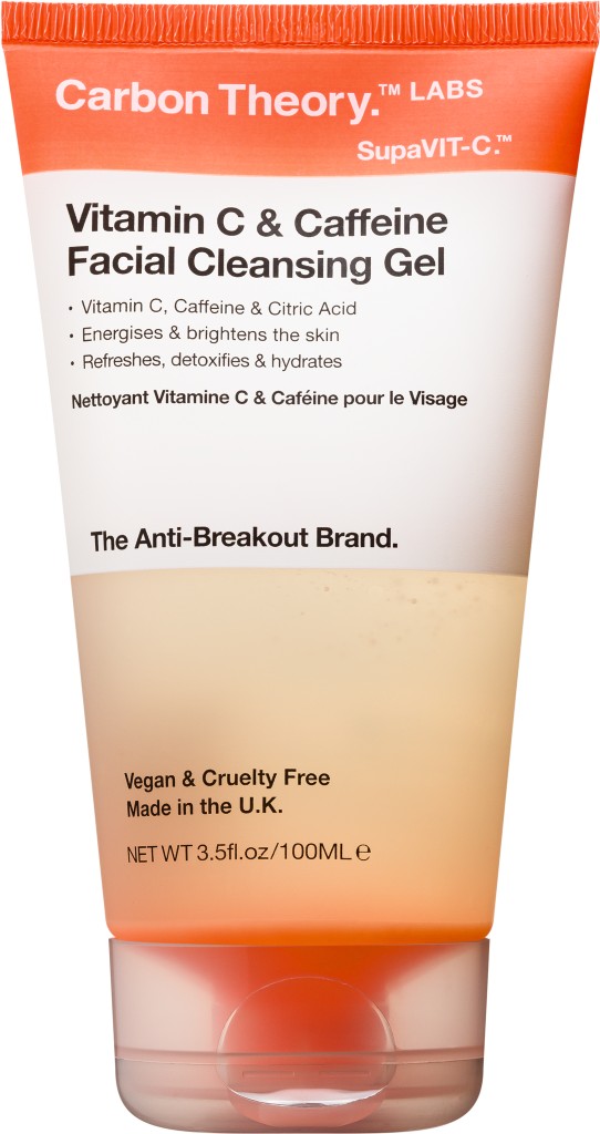 Levně Carbon Theory Čisticí pleťový gel Vitamin C & Caffeine (Facial Cleansing Gel) 100 ml