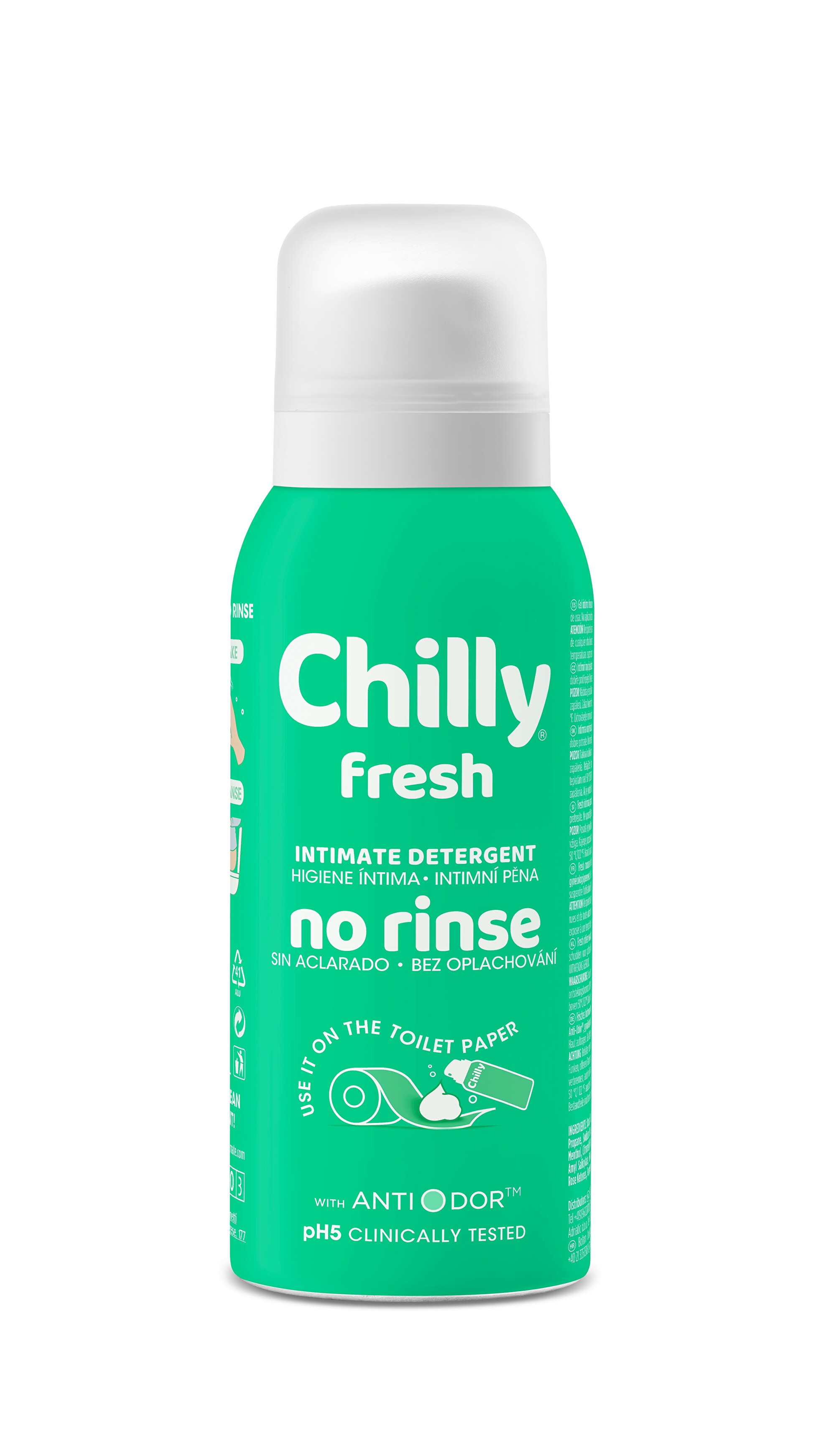 Chilly Osvěžující intimní pěna Fresh (Intimate Detergent) 100 ml