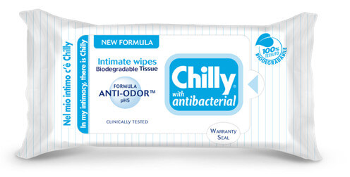 Intímne obrúsky Chilly (Intima Antibacterial) 12 ks