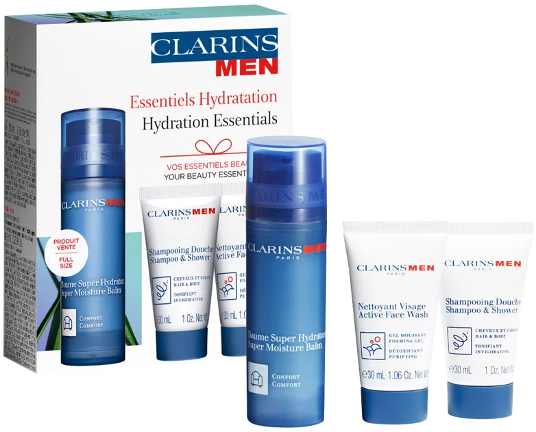 Clarins Dárková sada hydratační péče pro muže Men Essentiels Hydratation Set