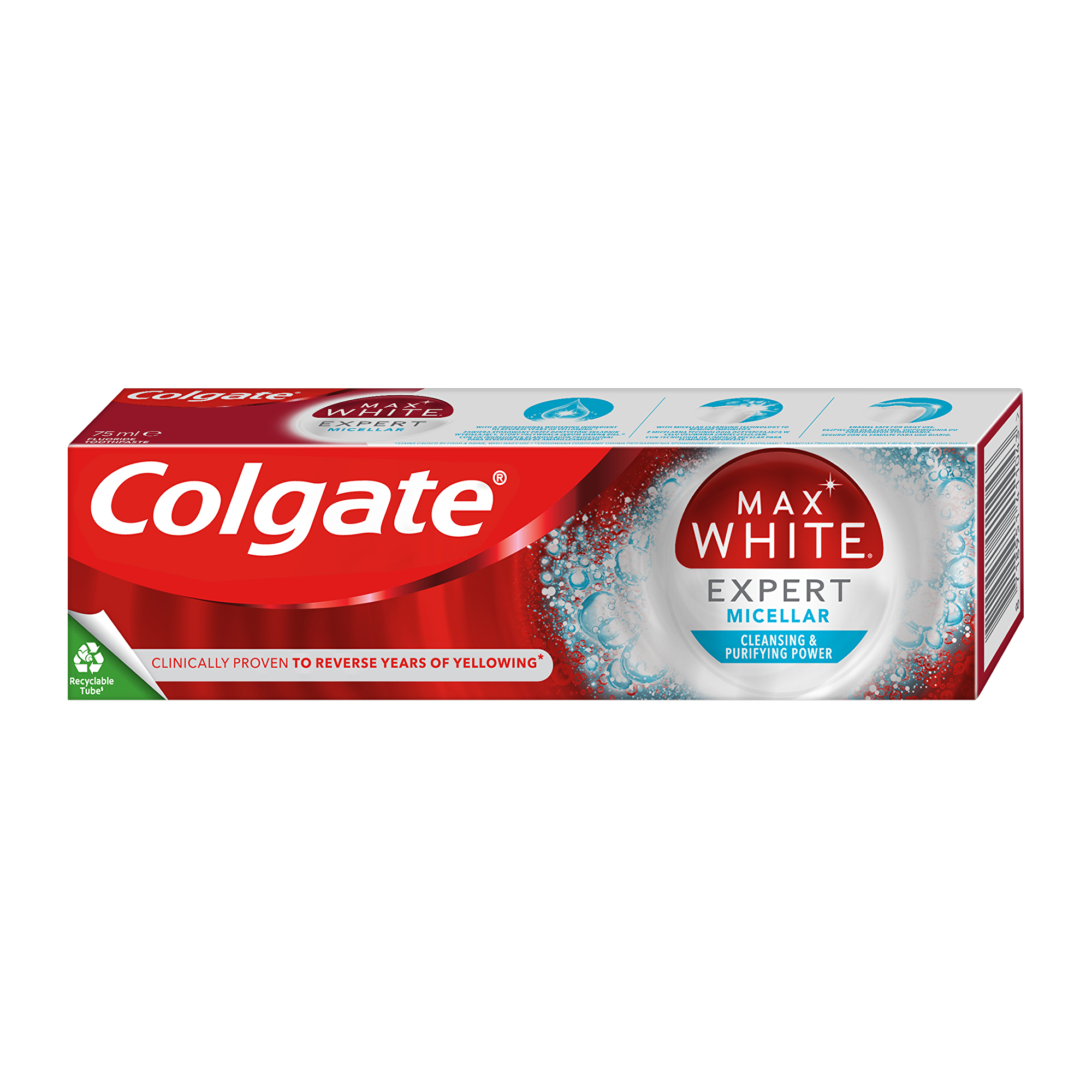 Colgate Bělicí zubní pasta Max White Expert Micellar 75 ml