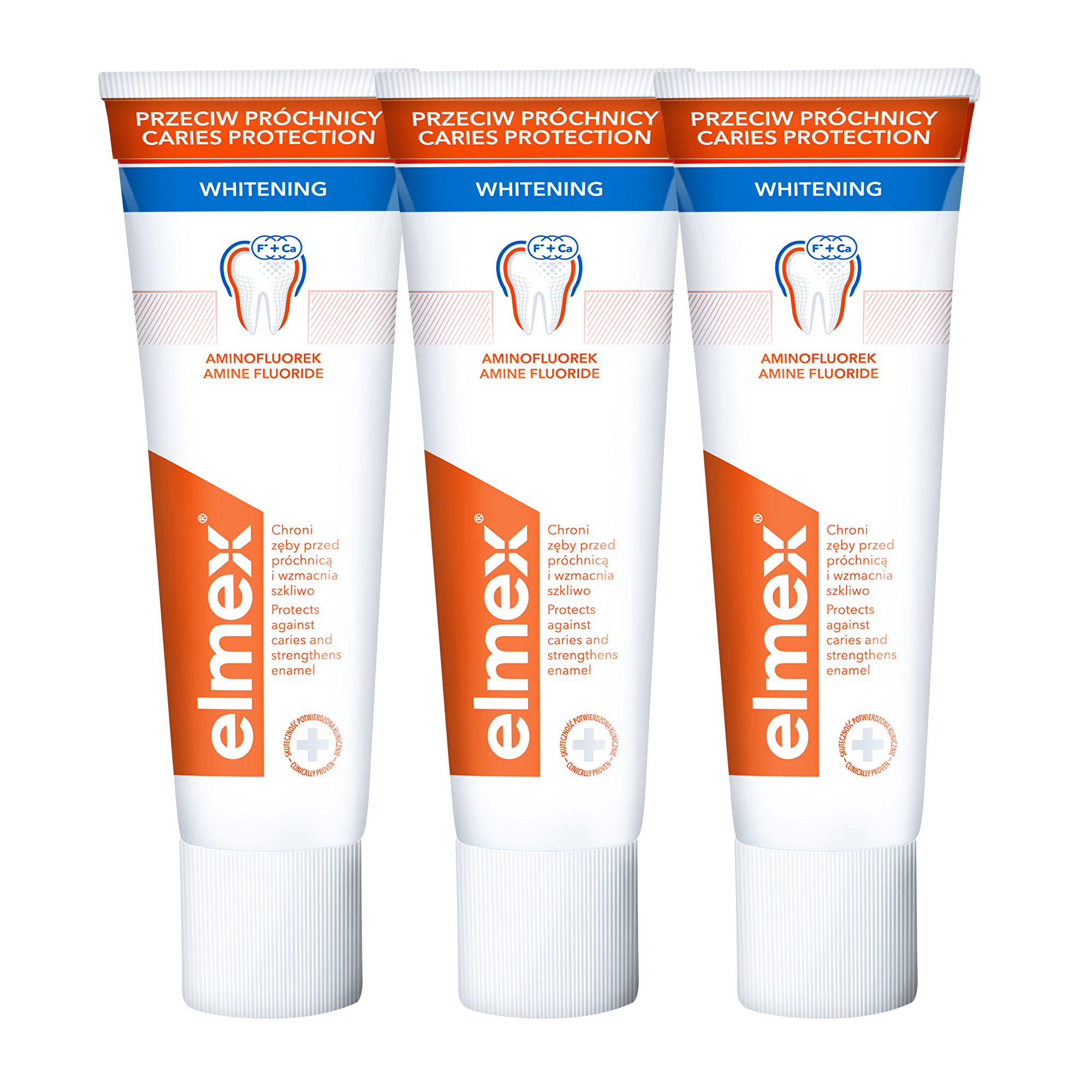Levně Elmex Bělicí zubní pasta Caries Protection Whitening 3 x 75 ml