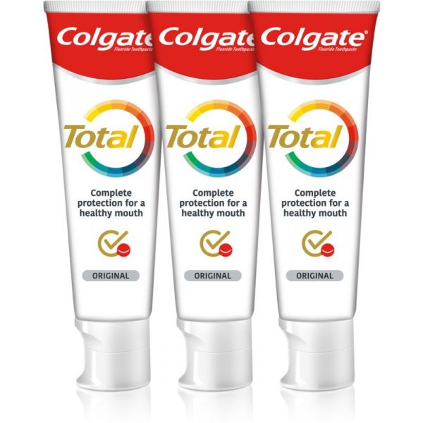 Colgate Total Original zubná pasta 3x75 ml