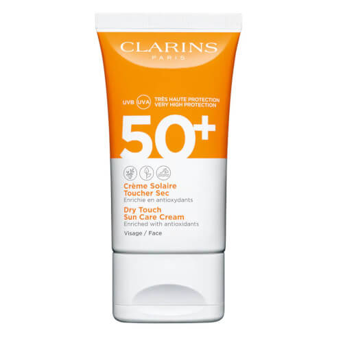 Levně Clarins Zmatňující pleťový krém na opalování SPF 50+ (Dry Touch Sun Care Cream) 50 ml