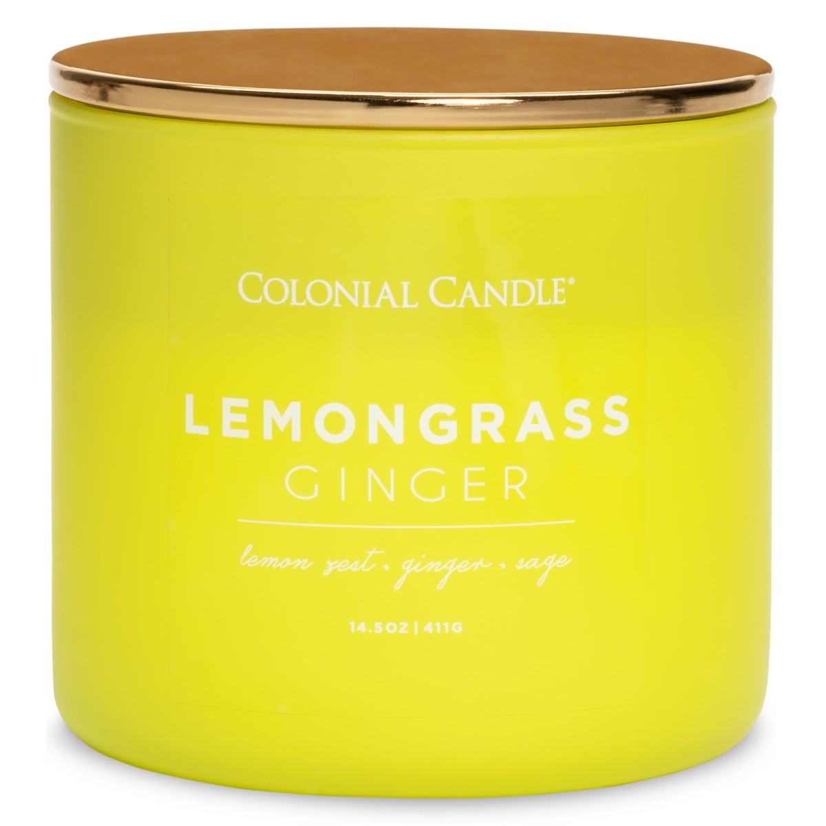 Colonial Candle Vonná svíčka se třemi knoty Lemongrass Ginger 411 g