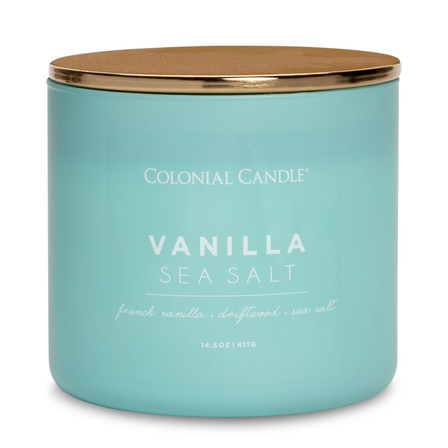 Colonial Candle Vonná svíčka se třemi knoty Vanilla Sea Salt 411 g