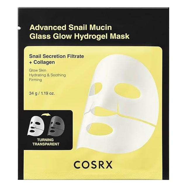 COSRX Hydratační pleťová maska Glass Glow Hydrogel Mask 34 g