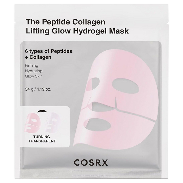 COSRX Liftingová pleťová maska The Peptide Collagen Lifting Glow Hydrogel Mask 34 g