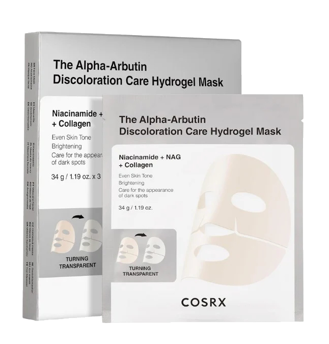 COSRX Súprava pleťových masiek Discoloration Care Hydrogel Mask 3 x 34 g