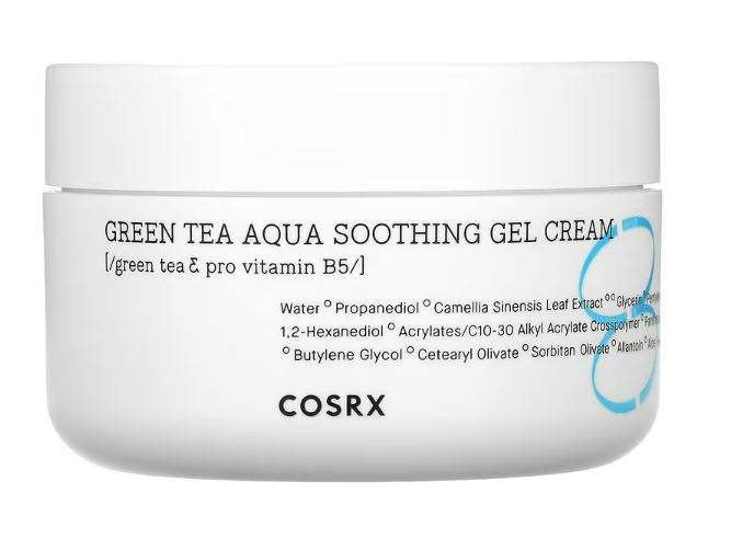 COSRX Ukľudňujúci gélový krém Hydrium Green Tea Aqua (Soothing Gel Cream) 50 g