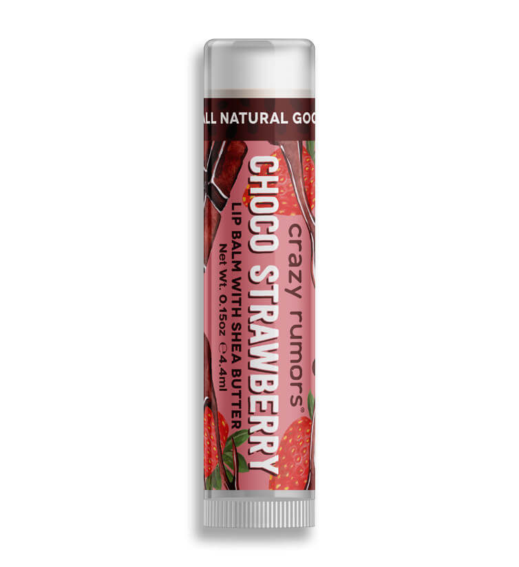 Crazy Rumors Balzám na rty Choco Strawberry (Lip Balm) 4,4 ml