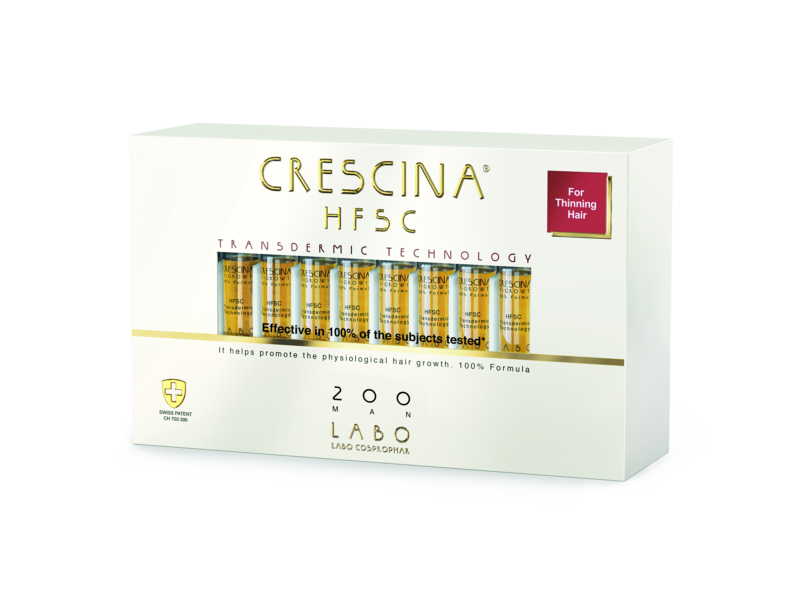 Crescina Péče na podporu růstu vlasů pro muže Transdermic stupeň 200 (počáteční fáze) 20 x 3,5 ml