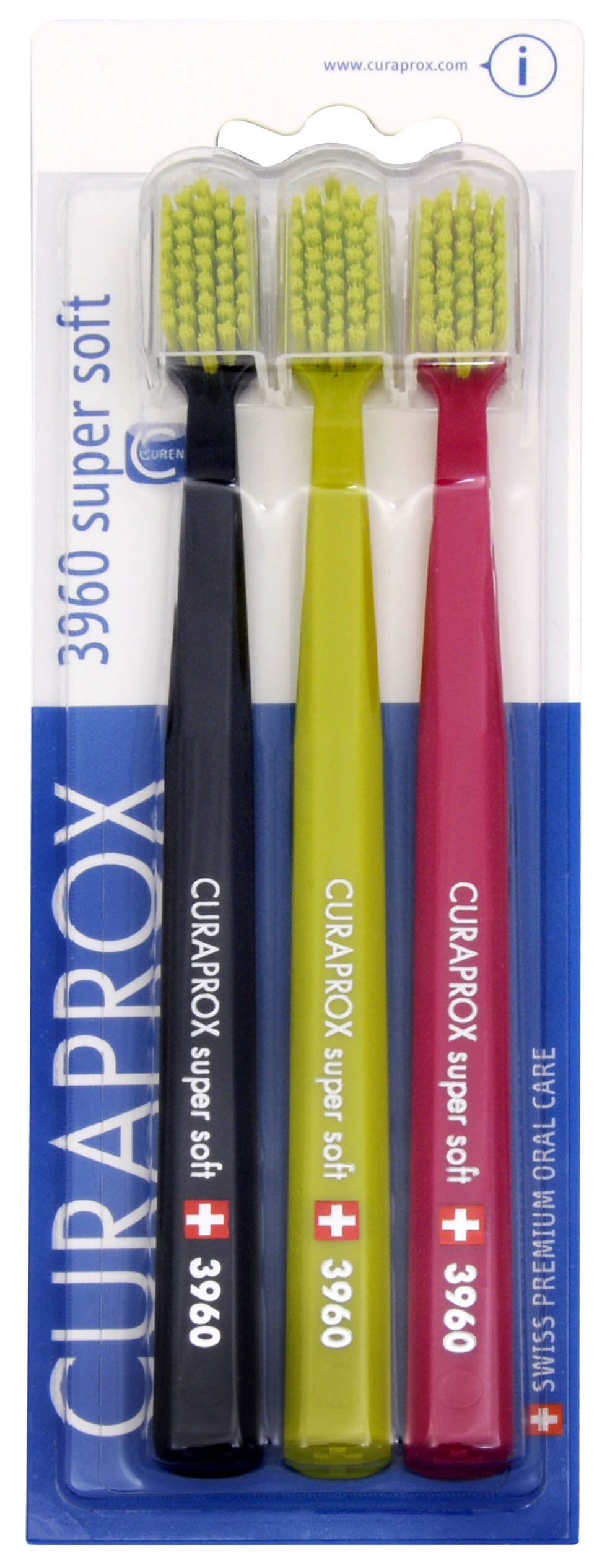 Curaprox Extra jemný zubní kartáček 3960 Super Soft 3 ks
