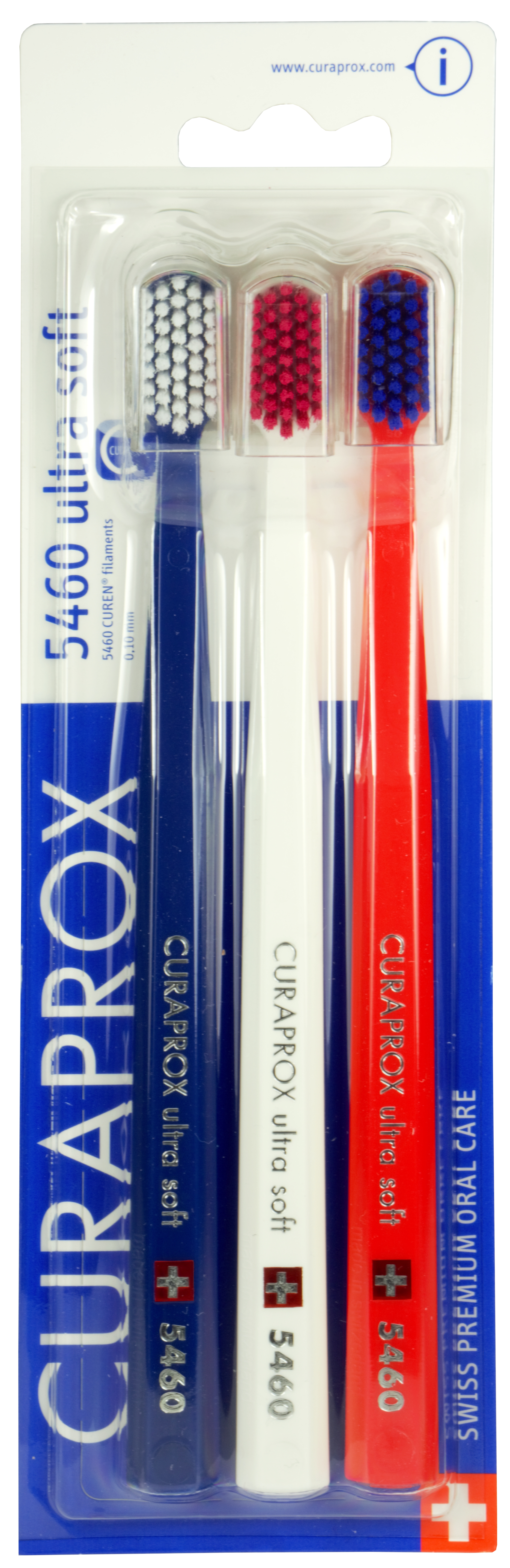 Curaprox Velmi jemný zubní kartáček 5460 Ultra Soft 3 ks