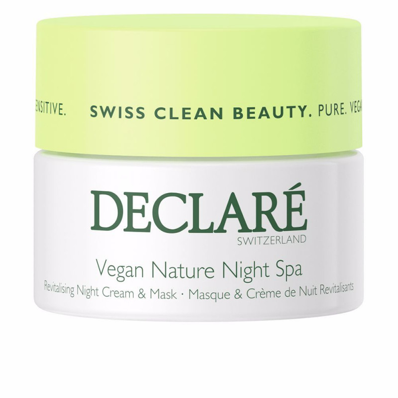 DECLARÉ Noční revitalizační pleťový krém a maska pro citlivou pleť Vegan Nature Night Spa (Revitalising Cream & Mask) 50 ml