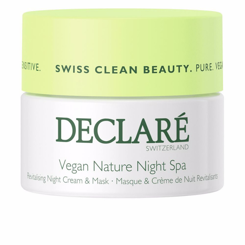 DECLARÉ Nočný revitalizačný pleťový krém a maska pre citlivú pleť Vegan Nature Night Spa ( Revita l ising Cream & Mask) 50 ml