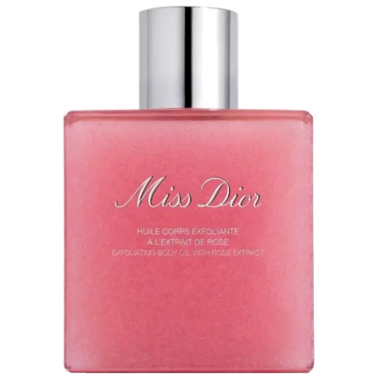 Dior Exfoliační sprchový olej s růžovou vodou Miss Dior (Exfoliating Body Oil) 175 ml