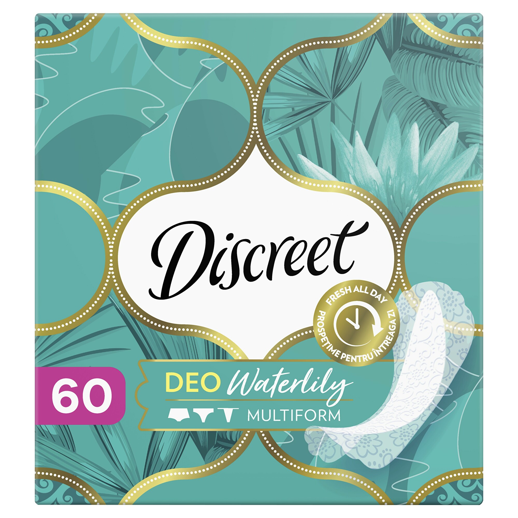 Discreet Slipové vložky Waterlily Multiform 60 ks