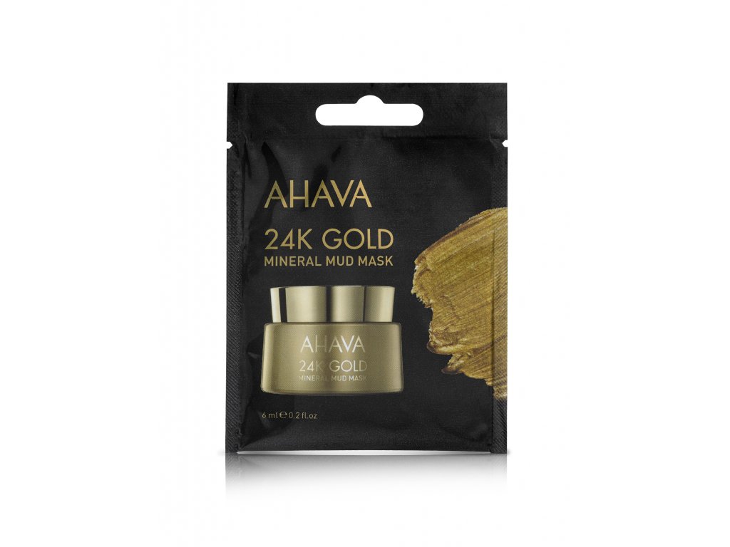 Ahava  - Ahava Minerálna bahenná maska s 24K zlatom 24K Gold ( Mineral Mud Mask) 6 ml