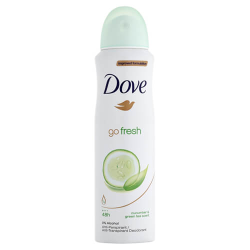 Levně Dove Antiperspirant ve spreji Go Fresh s vůní okurky a zeleného čaje (Cucumber & Green Tea Scent) 150 ml