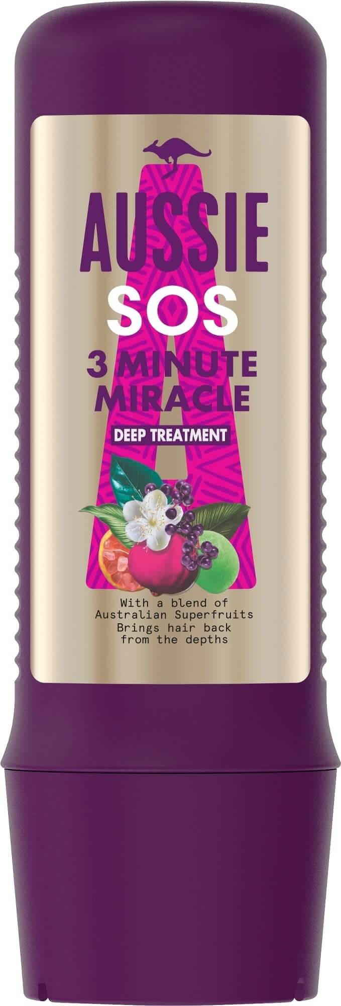 Aussie Regenerační maska pro suché a poškozené vlasy SOS 3 Minute Miracle (Deep Treatment) 225 ml