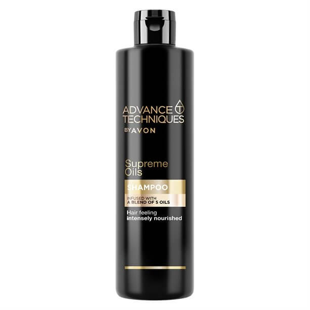 Avon Intenzivní vyživující šampon s luxusními oleji pro všechny typy vlasů Advanced Techniques Supreme Oils (Shampoo) 400 ml