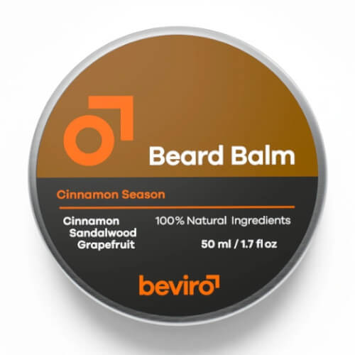 Beviro Balzám na vousy s vůní grepu, skořice a santalového dřeva (Beard Balm) 50 ml