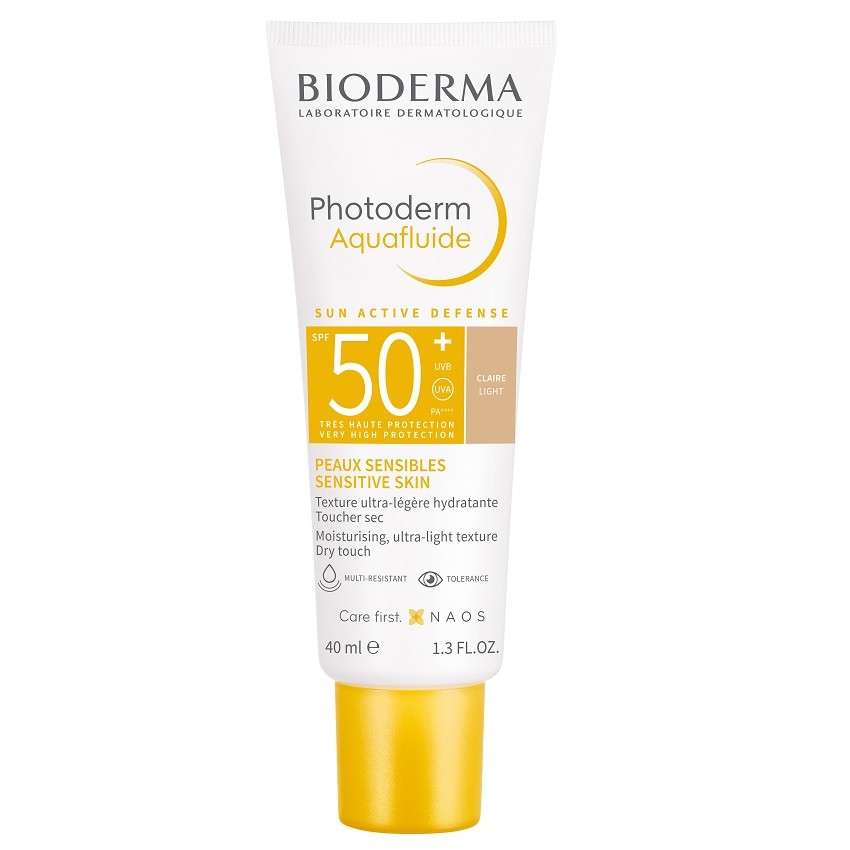 Bioderma Fényvédő krém SPF 50+ Photoderm Aquafluide 40 ml Golden