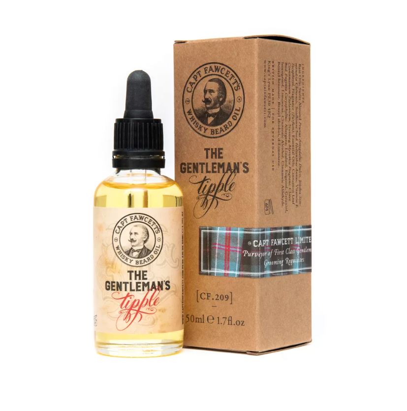 Levně Captain Fawcett Olej na plnovous s vůní whisky Gentleman´s Tipple (Beard Oil) 50 ml