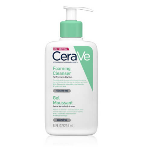 Zobrazit detail výrobku CeraVe Čisticí pěnivý gel pro normální až mastnou pleť (Foaming Cleanser) 236 ml