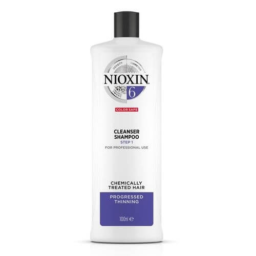 Nioxin Čisticí šampon pro řídnoucí normální až silné přírodní i chemicky ošetřené vlasy System 6 (Shampoo Cleanser System 6) 300 ml